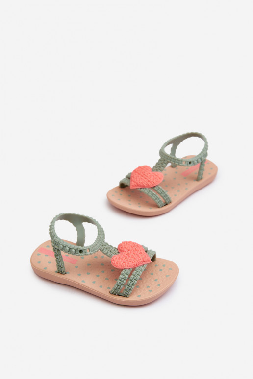 sandalias Infantil con corazones 81997 Ipanema My First Baby color verde