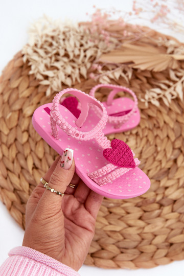 sandalias Infantil con corazones 81997 Ipanema My First Baby rosa