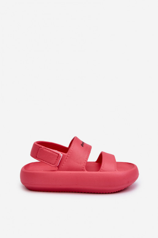 Sandalias chanclas ligeras con cierres adhesivos ProWater PRO-24-05-02K rosa