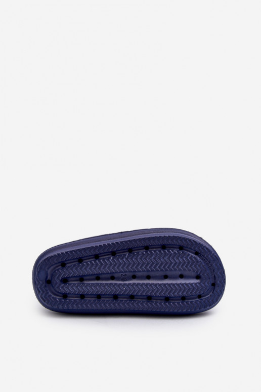 Sandalias chanclas ligeras con cierres adhesivos ProWater PRO-24-05-01K azul oscuro Sandalias chanclas ligeras con cierres adhesivos ProWater PRO-24-05-01K azul oscuro