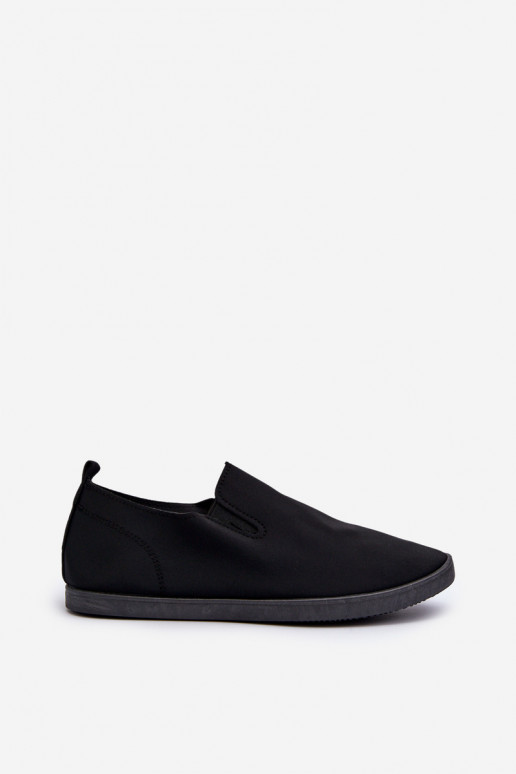 Zapatillas casual zapatos Slip-On color negro Lovinia