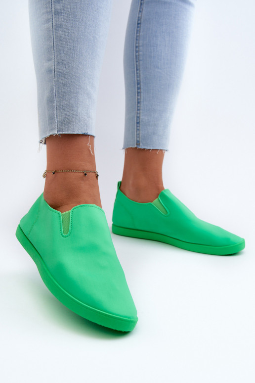 Calzado deportivo calzado casual Slip-On color verde Lovinia