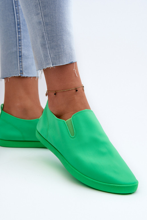 Calzado deportivo calzado casual Slip-On color verde Lovinia