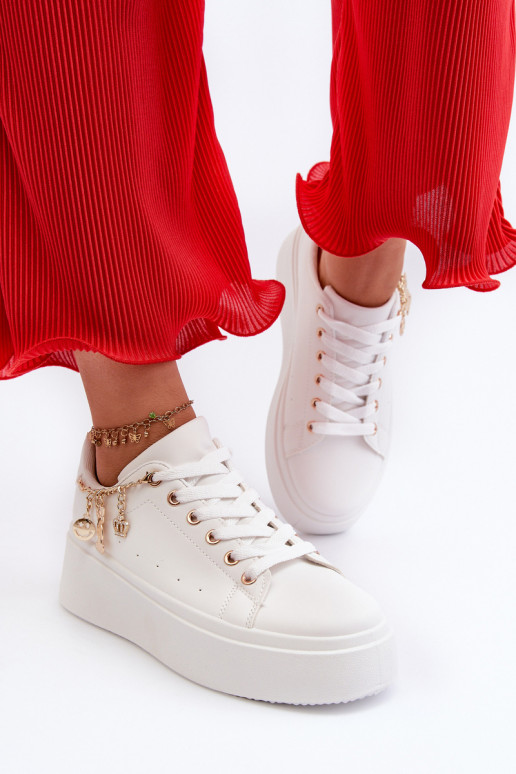 Zapatillas modelo zapatos con plataforma en color blanco Tivissa