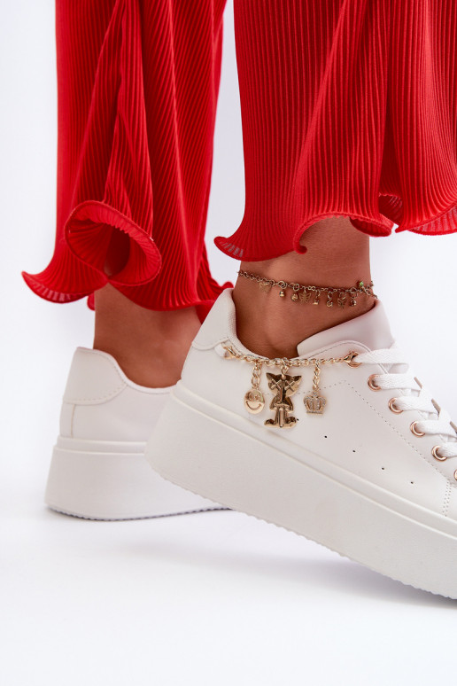 Zapatillas modelo zapatos con plataforma en color blanco Tivissa