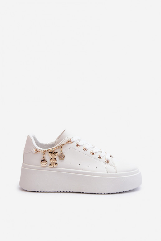 Zapatillas modelo zapatos con plataforma en color blanco Tivissa