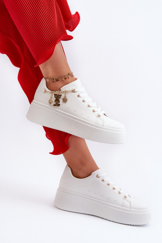 Zapatillas modelo zapatos con plataforma en color blanco Tivissa