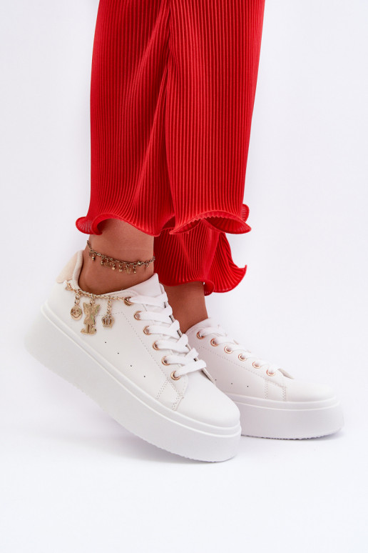 Deportivas modelo zapatos con plataforma beige claro Tivissa
