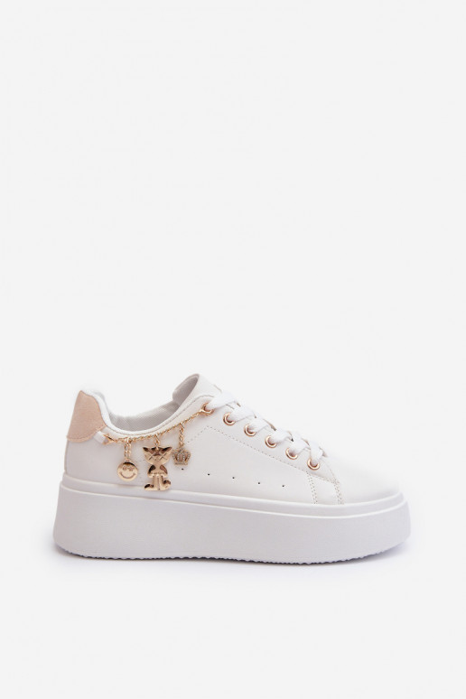 Deportivas modelo zapatos con plataforma beige claro Tivissa