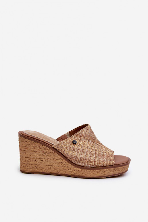 Zapatillas de mujer Sergio Leone KL213 beige