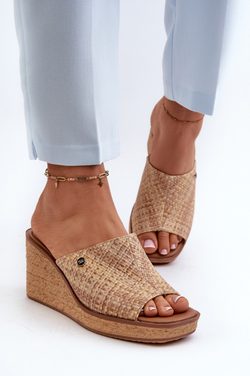 Zapatillas de mujer Sergio Leone KL213 beige