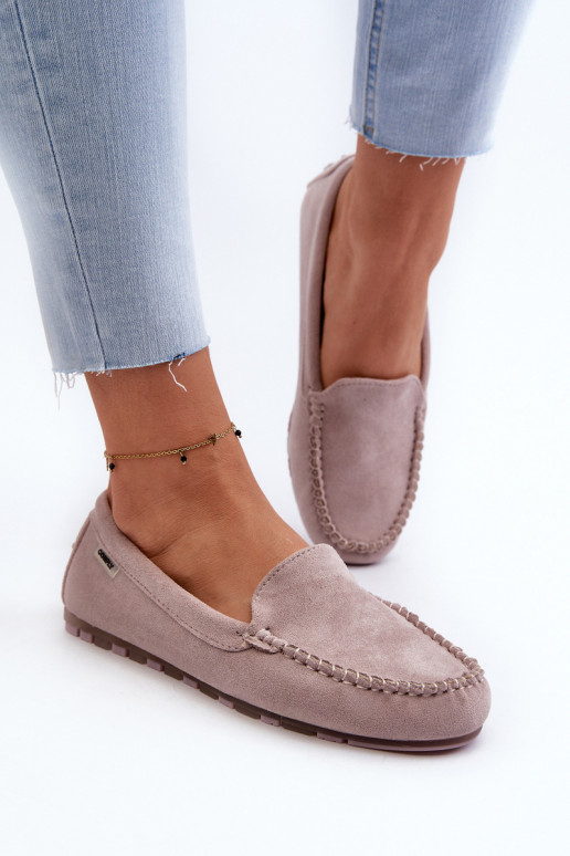 Mocasines Mujer Ante Ecológico Morado Amrutia Mocasines Mujer Ante Ecológico Morado Amrutia