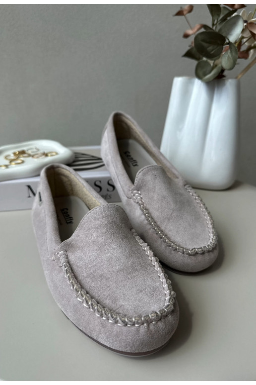 Mocasines Mujer Ante Ecológico Morado Amrutia Mocasines Mujer Ante Ecológico Morado Amrutia