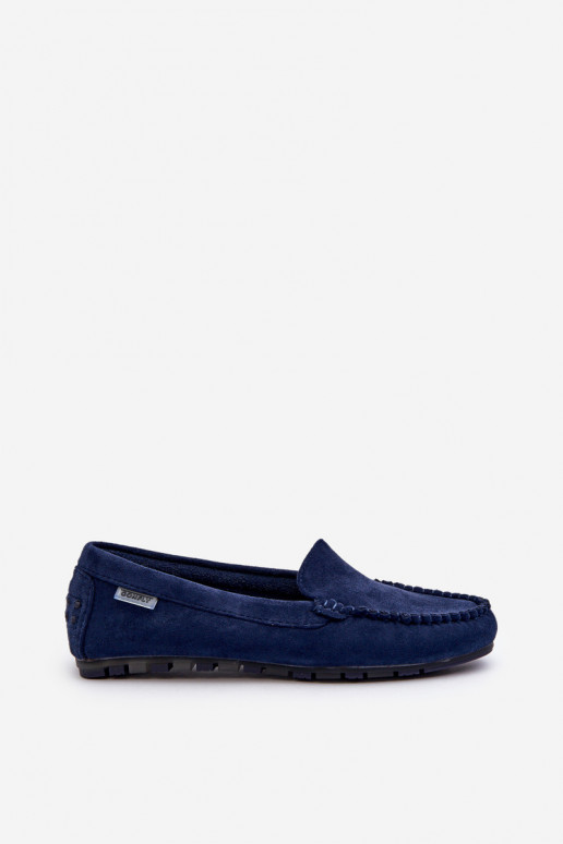 Mocasines Mujer Ante Bio Azul Marino Amrutia Mocasines Mujer Ante Bio Azul Marino Amrutia