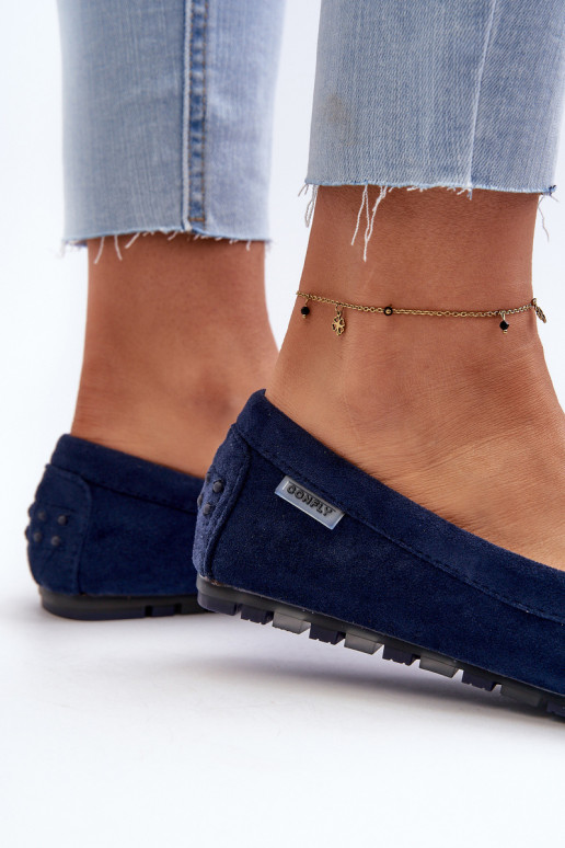 Mocasines Mujer Ante Bio Azul Marino Amrutia Mocasines Mujer Ante Bio Azul Marino Amrutia