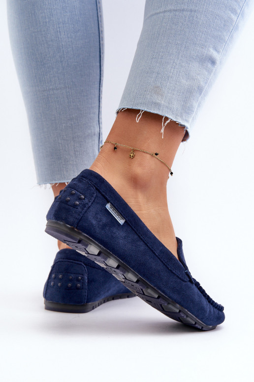 Mocasines Mujer Ante Bio Azul Marino Amrutia Mocasines Mujer Ante Bio Azul Marino Amrutia
