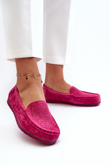 Mocasines de ante rosa S.Barski LR755