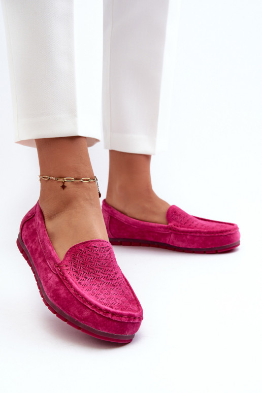 Mocasines de ante rosa S.Barski LR755