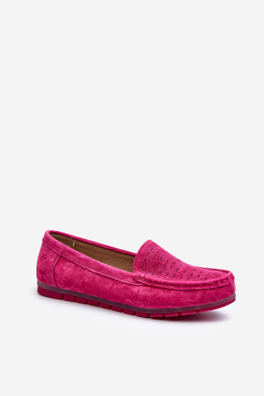 Mocasines de ante rosa S.Barski LR755