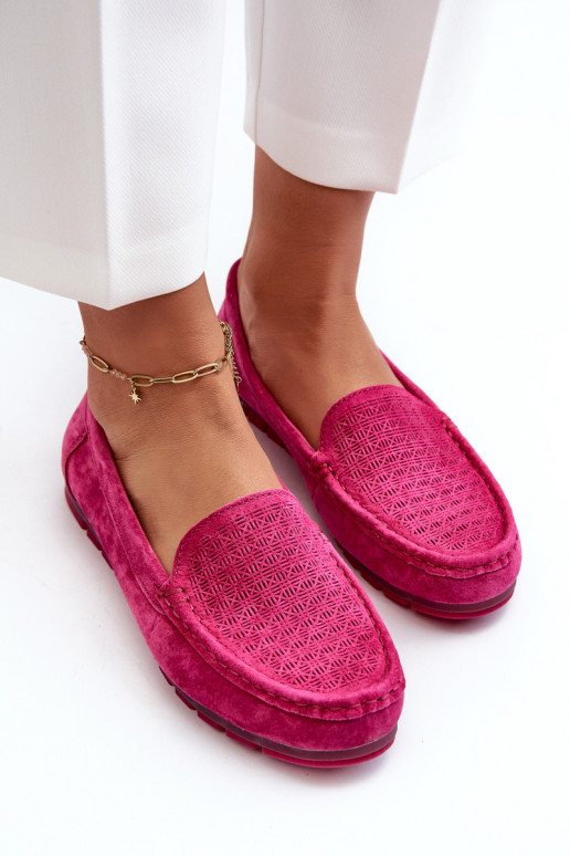 Mocasines de ante rosa S.Barski LR755