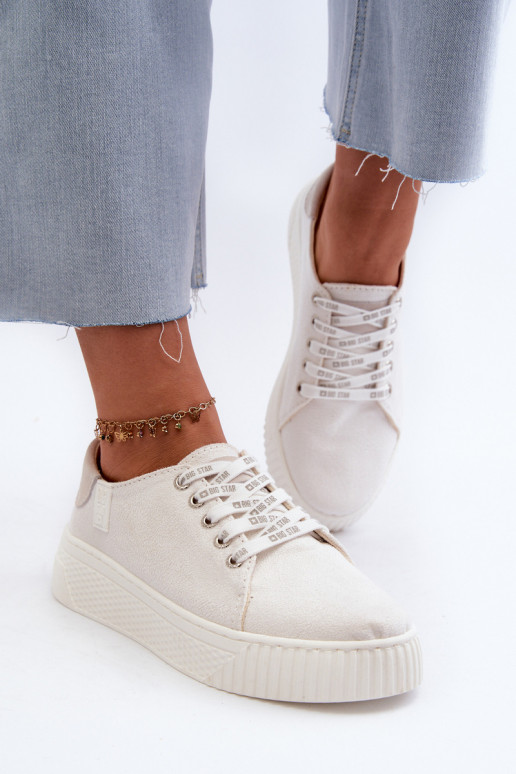 Zapatos de ocio VISCOELÁSICO SISTEMA BIG STAR NN276001 color blanco Zapatos de ocio VISCOELÁSICO SISTEMA BIG STAR NN276001 color blanco