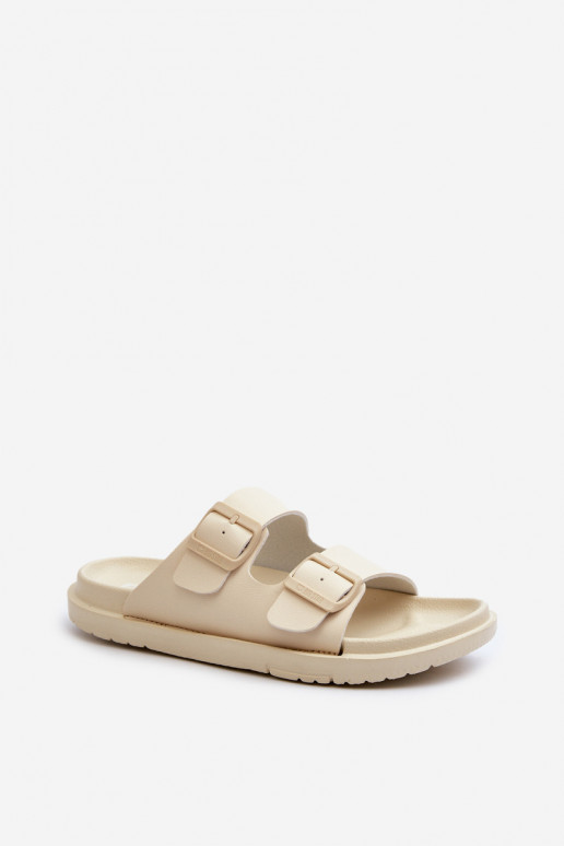 Pantuflas ligeras con hebillas Big Star NN274A752 beige