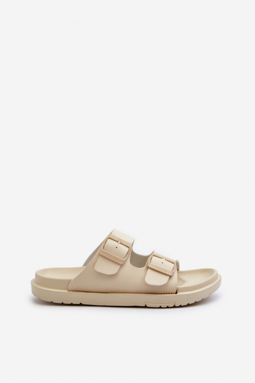 Pantuflas ligeras con hebillas Big Star NN274A752 beige