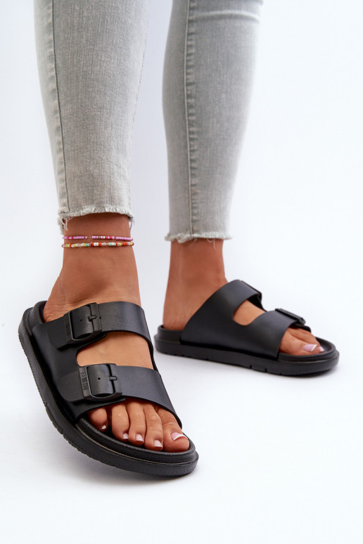 Pantuflas ligeras con hebillas Big Star NN274A750 color negro