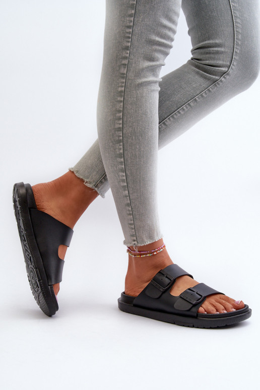 Pantuflas ligeras con hebillas Big Star NN274A750 color negro