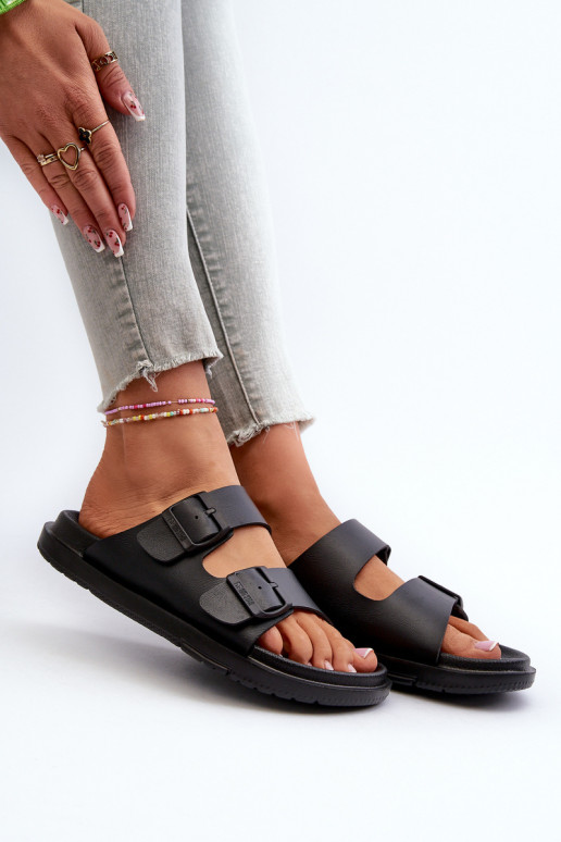 Pantuflas ligeras con hebillas Big Star NN274A750 color negro
