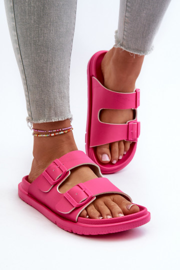 Pantuflas ligeras con hebillas Big Star NN274A754 color rosa