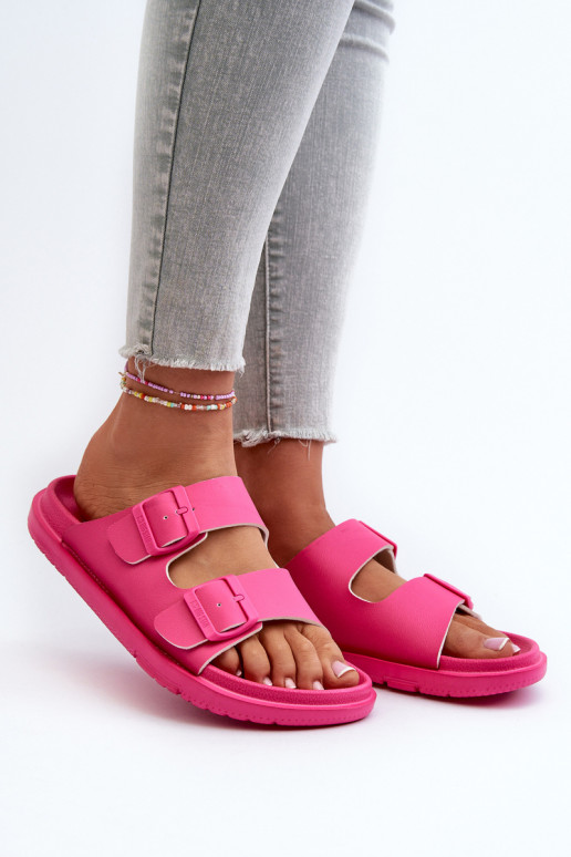 Pantuflas ligeras con hebillas Big Star NN274A754 color rosa