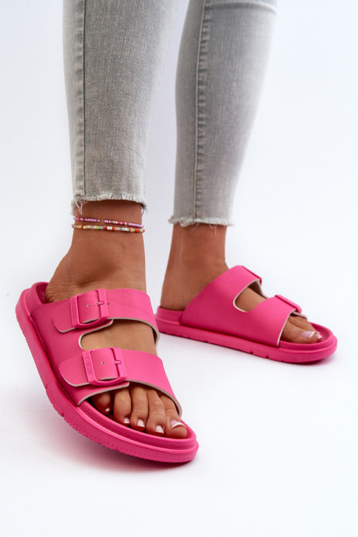 Pantuflas ligeras con hebillas Big Star NN274A754 color rosa