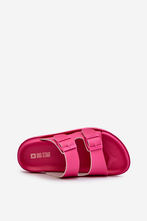 Pantuflas ligeras con hebillas Big Star NN274A754 color rosa