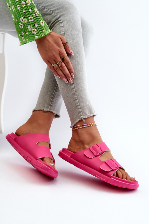 Pantuflas ligeras con hebillas Big Star NN274A754 color rosa