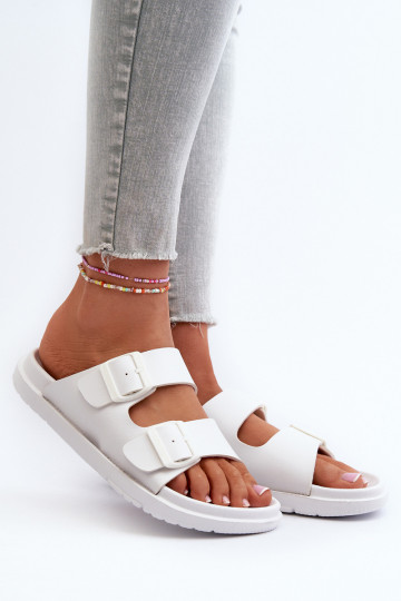 Zapatillas de casa ligeras con hebillas Big Star NN274A751 color blanco 2