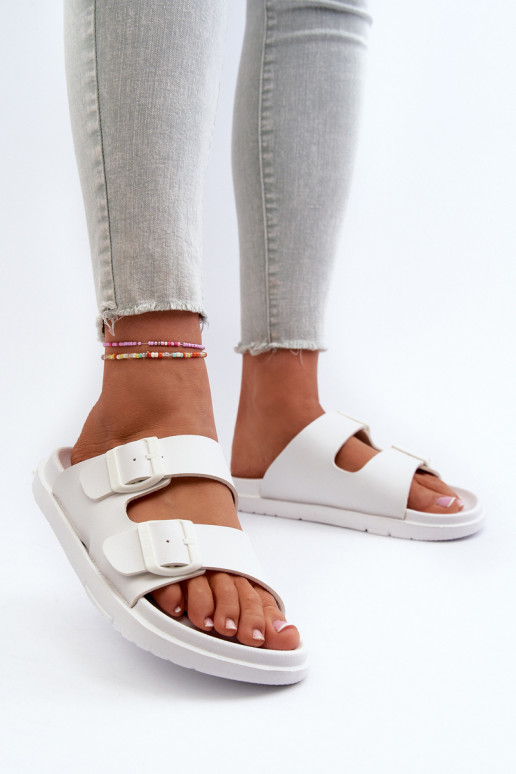 Zapatillas de casa ligeras con hebillas Big Star NN274A751 color blanco