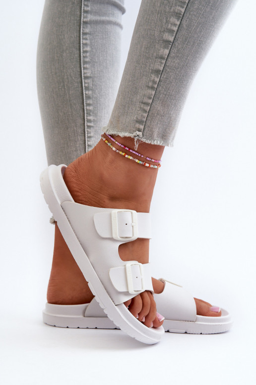 Zapatillas de casa ligeras con hebillas Big Star NN274A751 color blanco