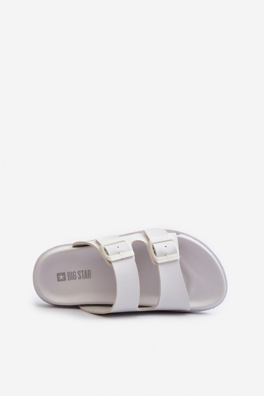 Zapatillas de casa ligeras con hebillas Big Star NN274A751 color blanco