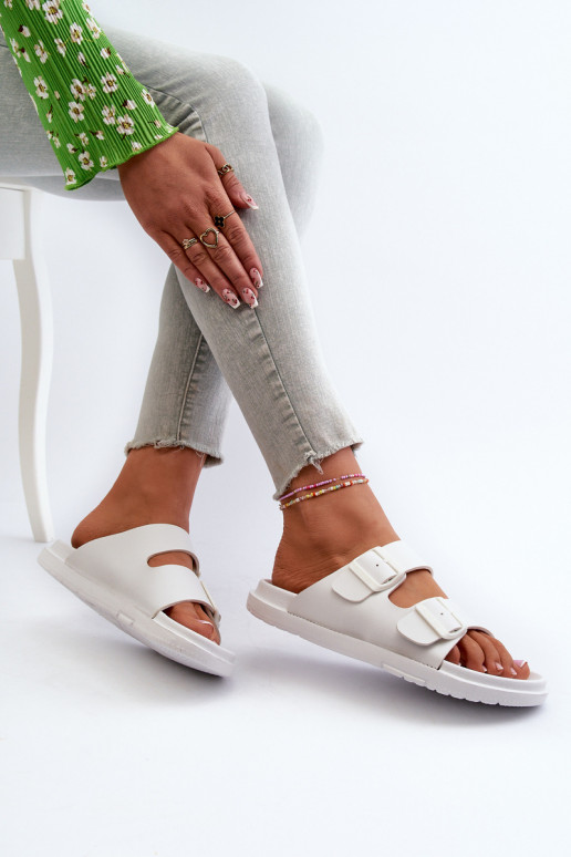 Zapatillas de casa ligeras con hebillas Big Star NN274A751 color blanco