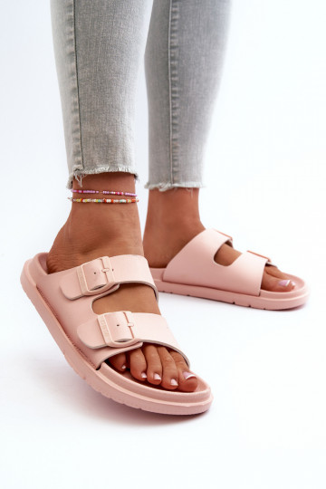 Pantuflas ligeras con hebillas Big Star NN274A753 color rosa