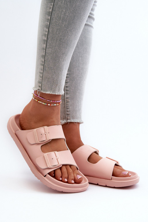Pantuflas ligeras con hebillas Big Star NN274A753 color rosa