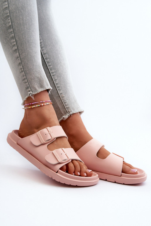 Pantuflas ligeras con hebillas Big Star NN274A753 color rosa