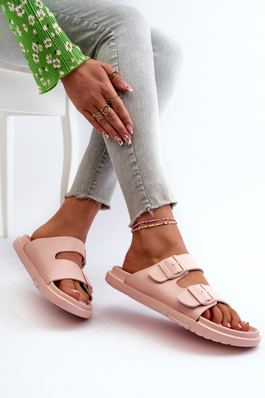 Pantuflas ligeras con hebillas Big Star NN274A753 color rosa