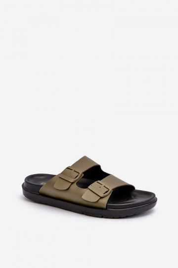 Zapatillas de hombre ligeras con hebillas Big Star NN174592 color caqui