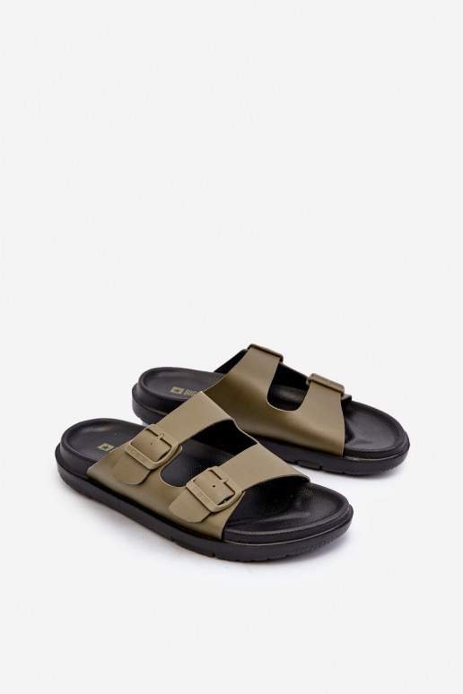 Zapatillas de hombre ligeras con hebillas Big Star NN174592 color caqui