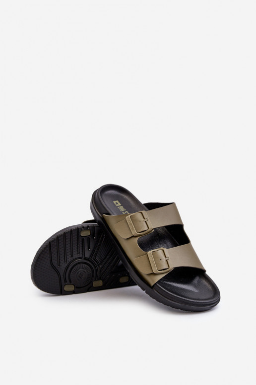 Zapatillas de hombre ligeras con hebillas Big Star NN174592 color caqui