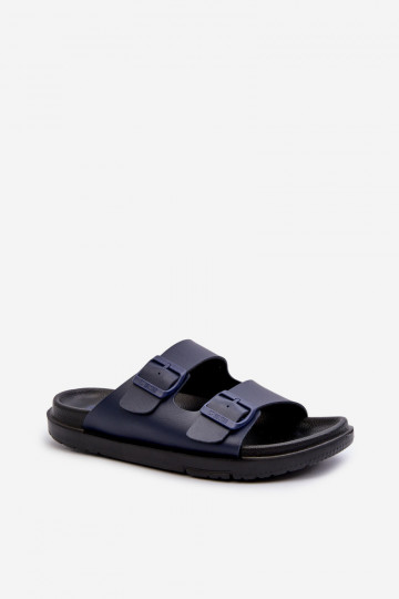 Zapatillas de hombre ligeras con hebillas Big Star NN174593 azul oscuro