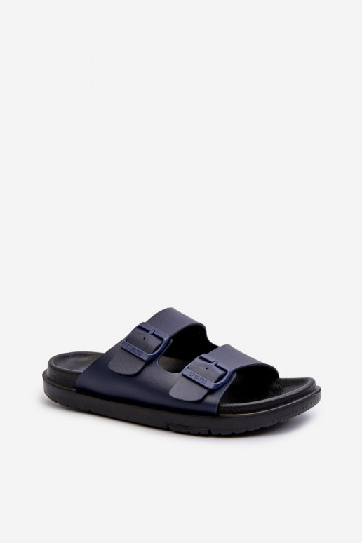 Zapatillas de hombre ligeras con hebillas Big Star NN174593 azul oscuro