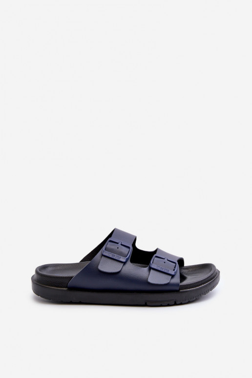 Zapatillas de hombre ligeras con hebillas Big Star NN174593 azul oscuro